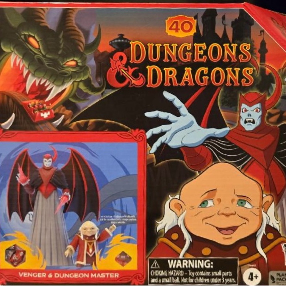Dungeons & Dragons Cartoon Classics-Dungeon Master & Venger Action Figures-2pk